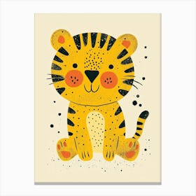 Yellow Tiger 1 Canvas Print