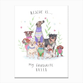 Rescue Is My Favourite Canvas Print