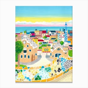 Barcelona Cityscape Canvas Print