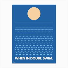 Swim Canvas Print
