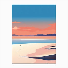 Whitehaven Beach, Australia, Bold Outlines 3 Canvas Print