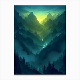 Mountain Landscape 29 Canvas Print