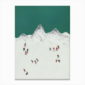 'Snowboarding' Canvas Print