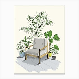 Chair In A Corner Canvas Print
