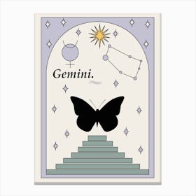 Gemini Zodiac Canvas Print