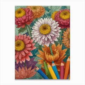 Chrysanthemums 1 Canvas Print