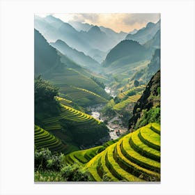 Rice Terraces In Vietnam 7 Canvas Print