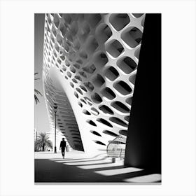 Seville, Spain, Photography In Black And White 1 Canvas Print