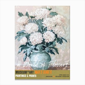 A World Of Flowers, Van Gogh Exhibition Chrysanthemum 2 Canvas Print