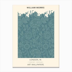Pink And Rose Poster,  William Morris Canvas Print