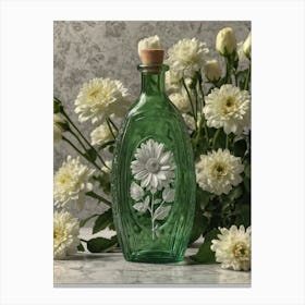 Daisy Bottle Canvas Print