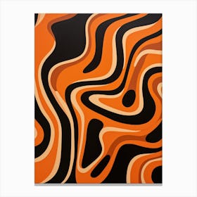 Wavy Lines Canvas Print