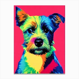 Australian Terrier Andy Warhol Style dog Canvas Print