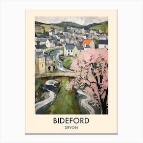 Bideford (Devon) Painting 4 Travel Poster Canvas Print