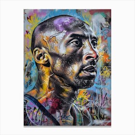 Kobe Bryant pop art graffiti Canvas Print