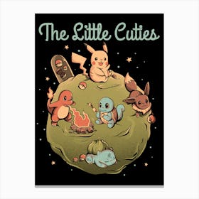 The Little Cuties - Cute Pokemon Cartoon Gift Canvas Print