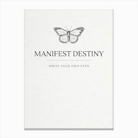 Minimalist Manifest Destiny Butterfly Canvas Print