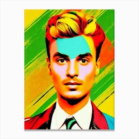 Pedro Capó 2 Colourful Pop Art Canvas Print