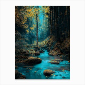 River In The Forest Canvas Print