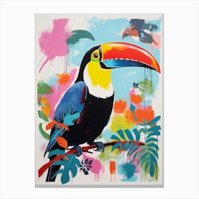 Colourful Bird Painting Toucan 2 Canvas Print