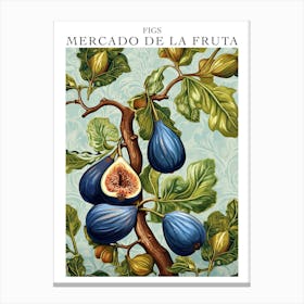 Mercado De La Fruta Figs Illustration 3 Poster Canvas Print