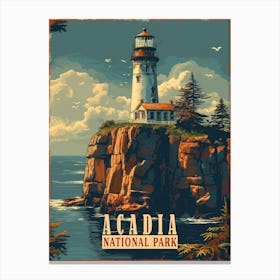 Acadia National Park Poster Canvas Print