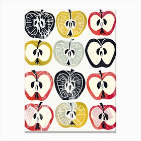 Apple Slices Canvas Print