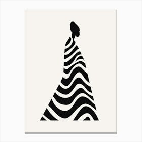 Silhouette Of A Woman 89 Canvas Print