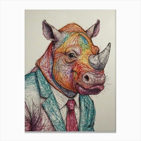 Rhino 3 Canvas Print