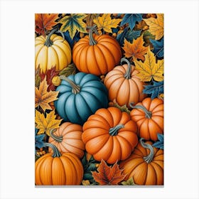 Autumn Pumpkins 3 Canvas Print