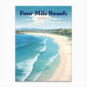 Four Mile Beach Australia Summer Travel Art Canvas Print