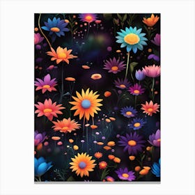 Flower Wallpaper Canvas Print