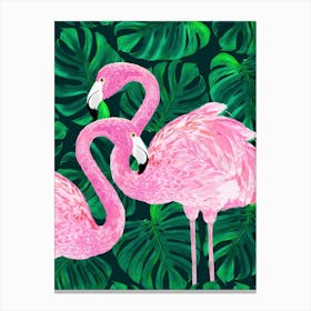 Flamingos Canvas Print