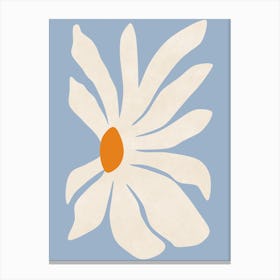 White Gerbera Canvas Print