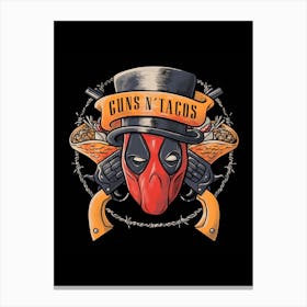 Guns N Tacos Canvas Print
