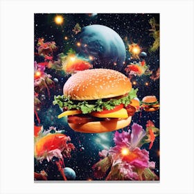 Hamburger Space Collage 1 Canvas Print