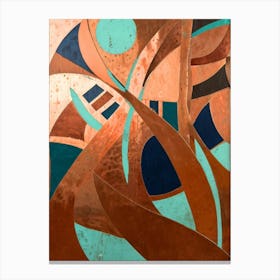 Copper Abstract Canvas Print