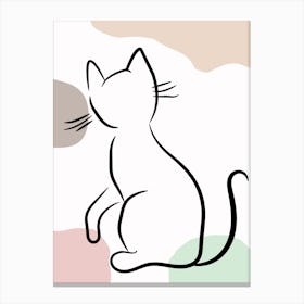 Elegant Cat 3 Canvas Print