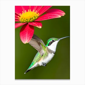 Female Ruby Throated Hummingbird-Reimagined 10 Canvas Print