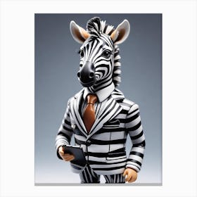 Business Zebra Canvas Print