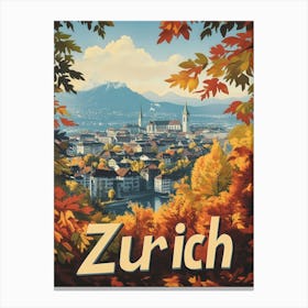 Aihrgdesign A Mid Century Modern Travel Poster For Zurich Sho Db534dfe 058a 4048 9d31 5d919e84b723 0 Canvas Print