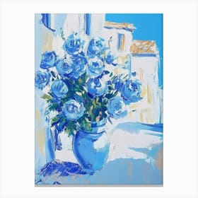 Blue Roses 3 Canvas Print