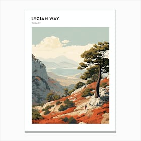 Lycian Way Turkey 1 Hiking Trail Landscape Poster Canvas Print