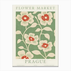 Flower Market Prague 1 Canvas Print