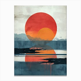 Sunset Boho Style Canvas Print