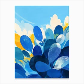 Blue Flowers Canvas Print