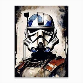 Captain Rex Star Wars Painting (6) Canvas Print