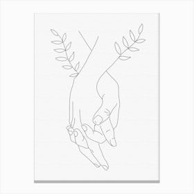 Holding Hands Canvas Print