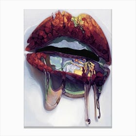 Romantic Lips Canvas Print