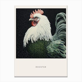 Ohara Koson Inspired Bird Painting Rooster 4 Poster Canvas Print